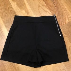 Zara high waist black shorts